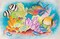 36 Pack -Color Swell 36 Set Bulk Watercolor Paint Pack with Wood Brushes 8 Colors Washable Water Colors Perfect for Kids Classroom Parties Students All Ages